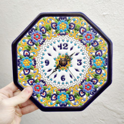 Ceramic Clock "Arte" - 23cm. -