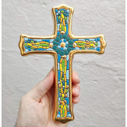 Ceramic cross "Arte" - 21cm. -