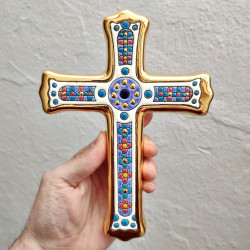 Ceramic cross "Arte" - 21cm. -