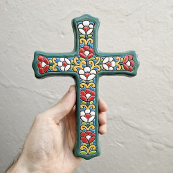 Ceramic cross "Arte" - 21cm.