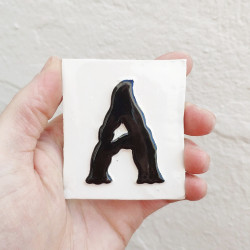 Ceramic tile letters and...