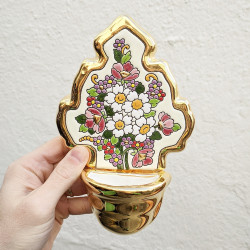 Benditera de ceramica 24k oro