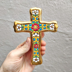 Ceramic cross "Arte" - 15cm. -