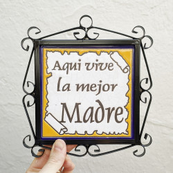 Tile "MADRE" Avec cadre -...
