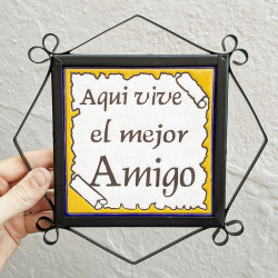 Tile "AMIGO" Avec cadre -...