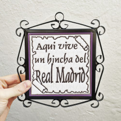 Azulejo "REAL MADRID"...