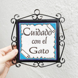 Tile "GATO" Avec cadre -...