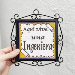 Tile "INGENIERA" Avec cadre...