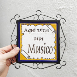 Tile "MUSICO" Avec cadre -...