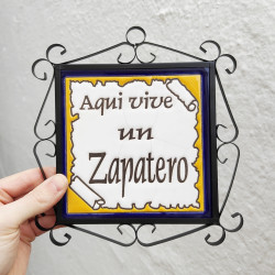 Azulejo "ZAPATERO" c/marco...