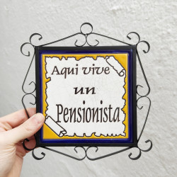 Azulejo "PENSIONISTA"...
