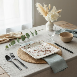 Set de 2 Platos de cerámica.