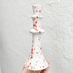 Ceramic candlestick - 23cm. -