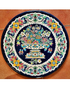 Assiettes en céramique de 36cm.